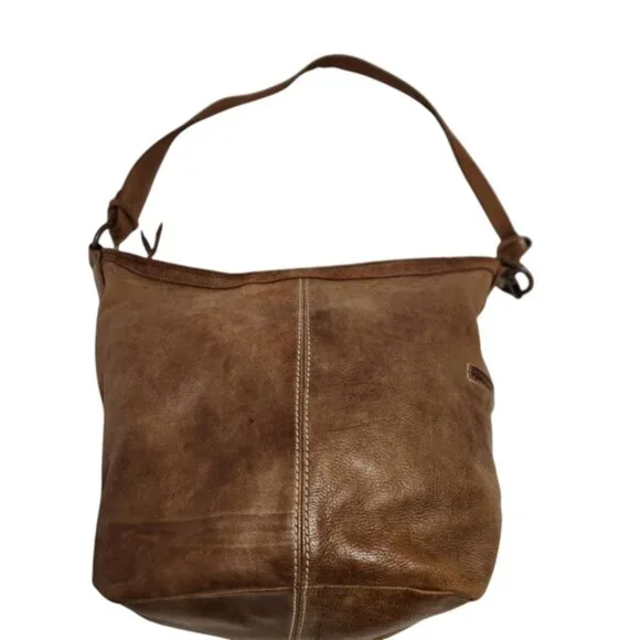 Roots Tan Leather Shoulder Bag - Picture 6 of 16